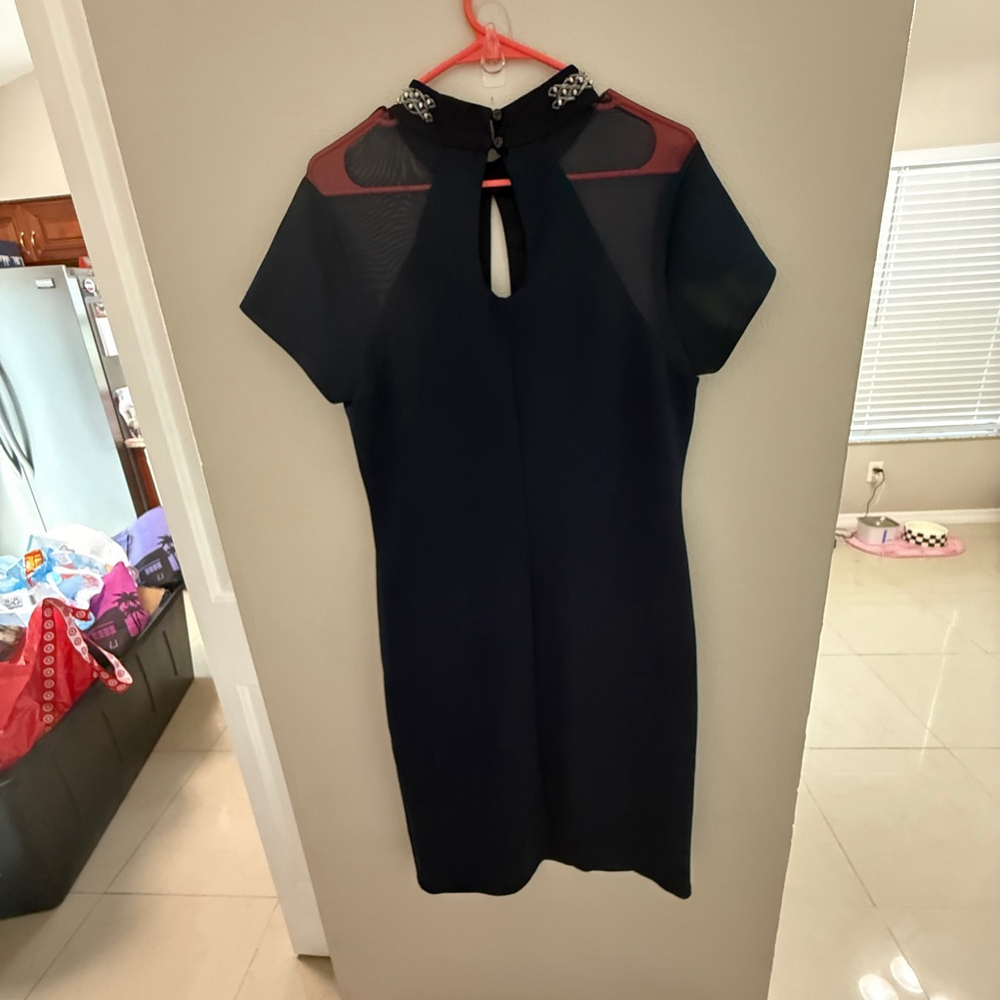 Women's En Focus Studio Dress Size 14 Navy Blue